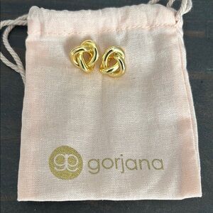 Gorjana Gold Twisted Design Earrings